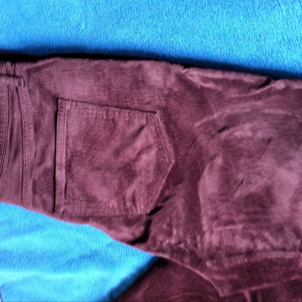 LOFT Red High Rise Jeans - Picture 3 of 7